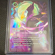 Disney Lorcana Maleficent  Diablo Evil Incarnate Enchanted Holo Foil 235/207
