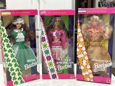 Mattel 1993-94 Barbie Dolls Of The World Collection Set 3 New In Box