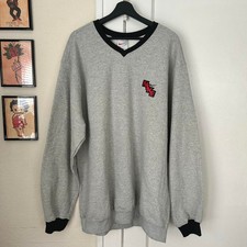 Rare Vintage Nike V-Neck Pullover Sweatshirt Deadstock