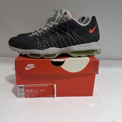 Nike Air Max 95 Ultra Jacquard Mens Black Green White Size 10.5 Shoes 749771-006