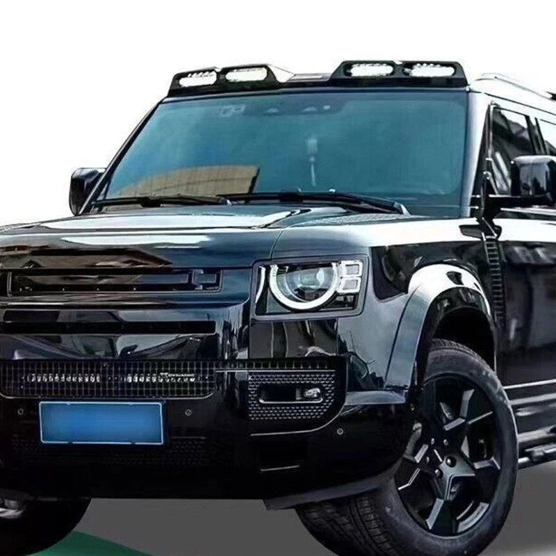 GLOSS BLACK LED DRL ROOF TOP LIGHT BAR FOR LAND ROVER DEFENDER 90 110 L663 2020+ - Image 3 of 4