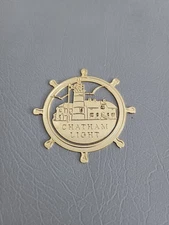 Vtg Chatham Light Metal Gold Tone Bookmark 2"