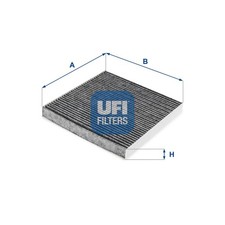 Innenraumfilter UFI 54.288.00 Aktivkohlefilter für RENAULT TWINGO 3 TCe 110 BCM9