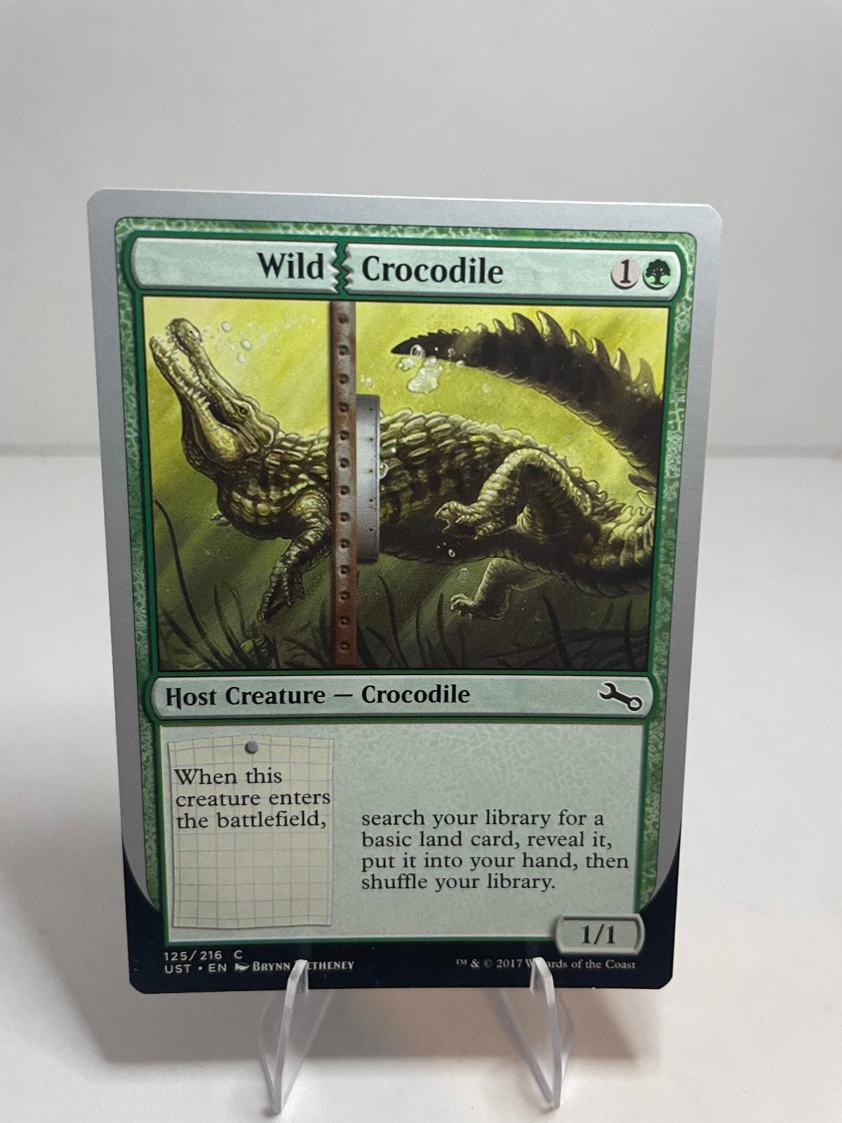 Wild Crocodile 125 Common Unstable Magic: The Gathering Lightly Played