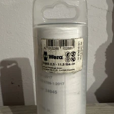 Wera Adjustable Torque Screwdriver (2.5" to 11.5" lbs) with Quick Release Chuck