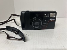 Nikon Tele-Touch Deluxe AF 35mm Point Shoot Film Camera Smart Flash UNTESTED
