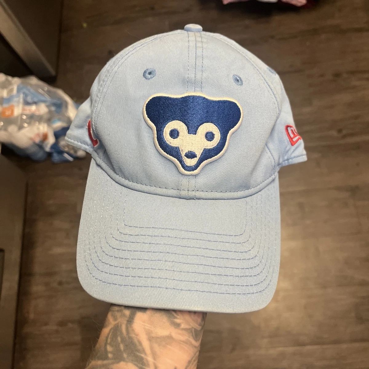 Rare PINK Victoria Secret New Era Blue Chicago Cubs  Baseball Hat Cap Chicago Cubs Teal/Pink New Era Low Profile 9FIFTY Snapback  main image 4