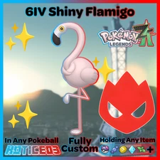 ✨ Shiny Alpha Flamigo 6IV + EVs ✨ Pokemon Legends ZA 🚀 Fast 🚀