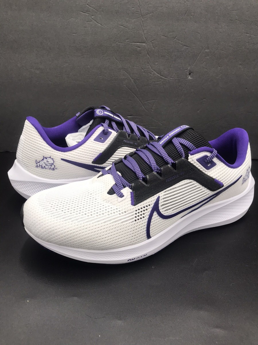 Nike Air Zoom Pegasus 40 TCU White Purple Running Shoes