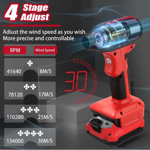 Soplador de hojas turbo eléctrico inalámbrico portátil para batería Craftsman - Imagen 6 de 6