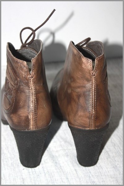 Bottes Plateforme Multicolores En Cuir Atrai - Pointure 39 - Doublure Cuir - Occasion Très Bon état