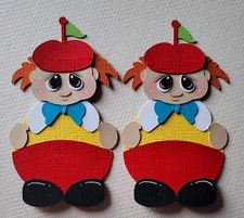 Alice in Wonderland, Tweedles. Scrapbook, Card making Paper Piecing