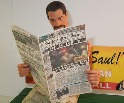 1/6 Scale Newspaper - Gotham Free Press Bat Brand of Justice for Bruce Wayne