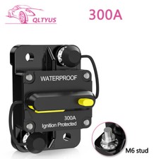 300 Amp Circuit Breaker with Manual Reset for Car Audio Rv Marine Waterproof