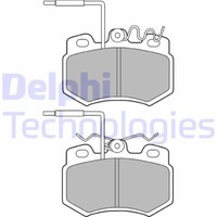 Delphi LP823 Bremsbelagsatz, Scheibenbremse FüR CitroËN Peugeot