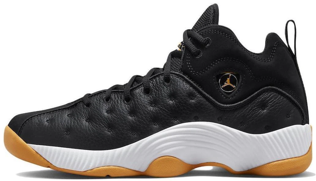 Nike Air Jordan Jumpman Team II Black White Gold Men’s Size 10.5 Basketball Snea Size 10 - Air Jordan Jumpman Team 2 2022 Chicago for sale  main image 3