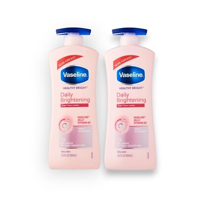 2x Vaseline Body Lotion 600ml. Daily Brightening