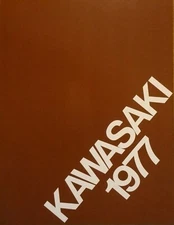 1977 Kawasaki Mini Off-Road Dual-Sport Street models 4-page sales brochure KZ650