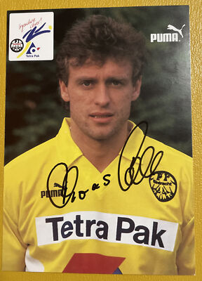 Autogrammkarte Thomas Doll Eintracht Frankfurt Org. Signiert 1994 / 1995 Zugang