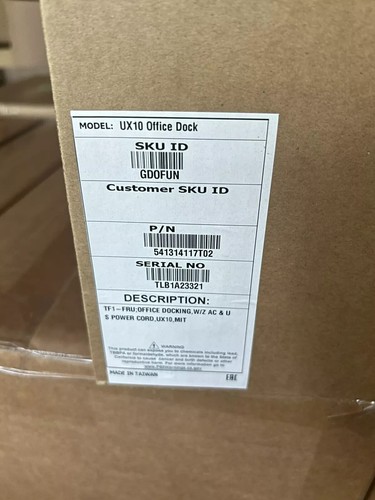 NEW Getac UX10 Office Dock Docking Station W Power Cable Model 541314117T02 - 第 2/2 張圖片