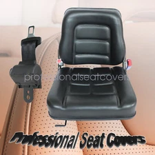 Universal Seat for Forklift Garden Tractor Lawn Mower w/Adjustable Backrest