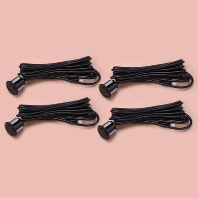 4pcs Car Waterproof Reverse Parking Sensor with 250cm Cable 18.5mm