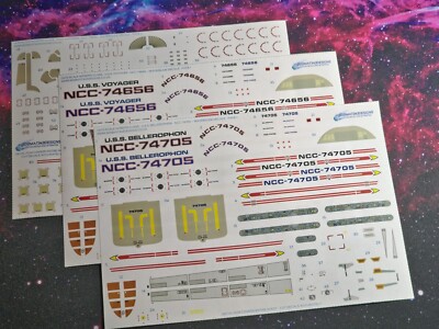 Waterslide Decals for 1:670 Scale INTREPID CLASS U.S.S. VOYAGER