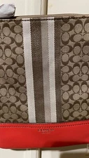 Coach 48001 SVAQE Khaki Camelian Legacy Swingpack Bag Crossbody  MSRP $138