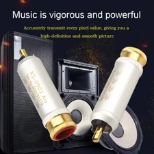 4PCS Audio RCA Plug Copper Gold Plated HiFi Connector 10MM for Signal Cable DIY