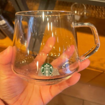 Starbucks 2023 Winter Clear Glass Core Mug, 16 oz