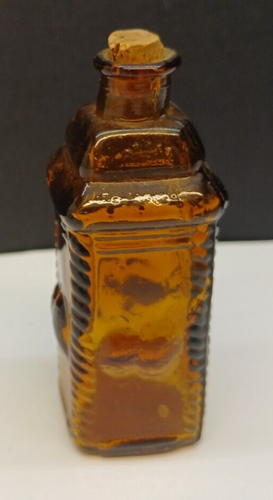 Vintage Apple Berrine's Bitters Phila Amber Glass Bottle-Replica - Picture 3 of 6