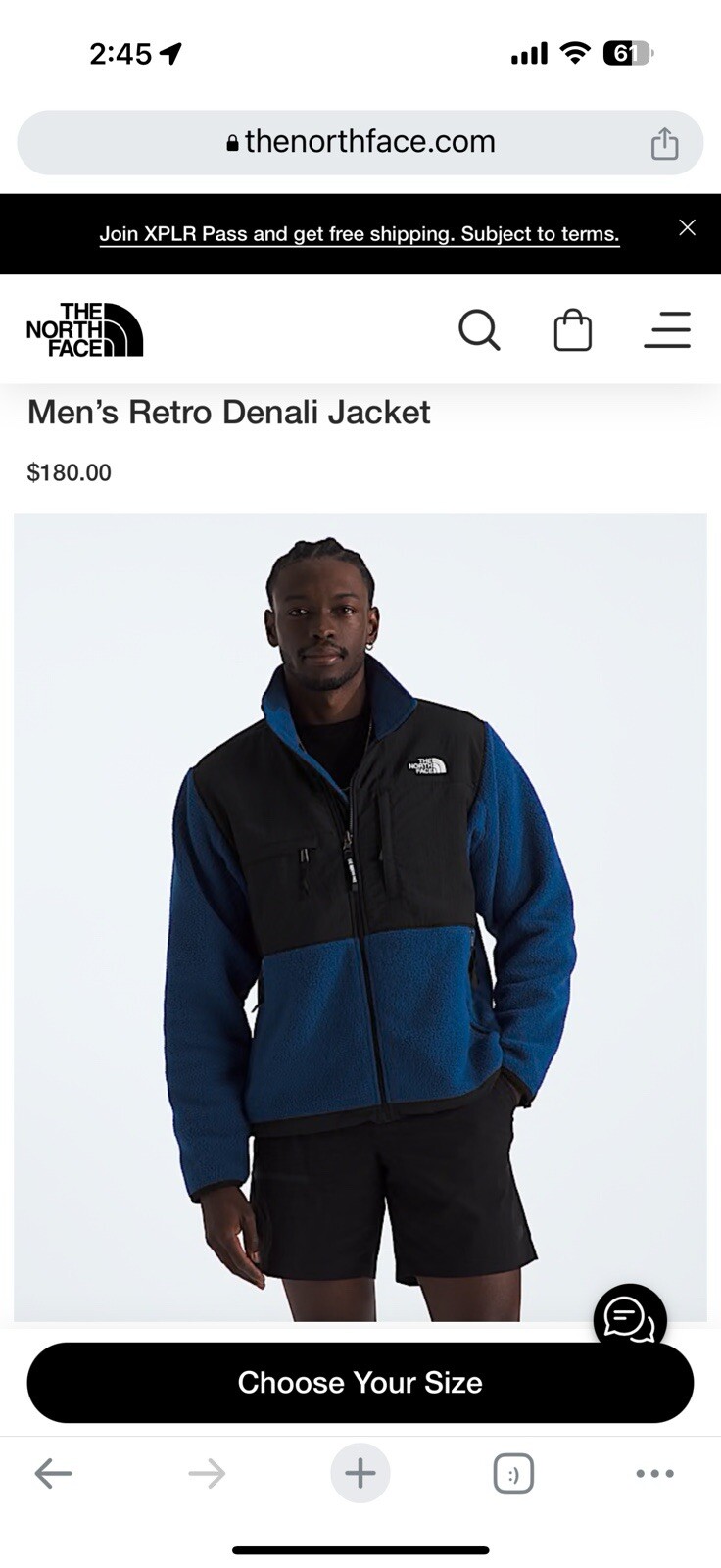 Men's North Face Denali Jacket Brand New With Tags