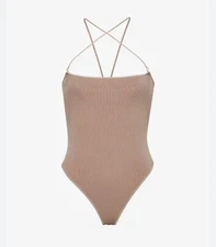 SER.O.YA NWT Remi Bodysuit, Brown SZ S