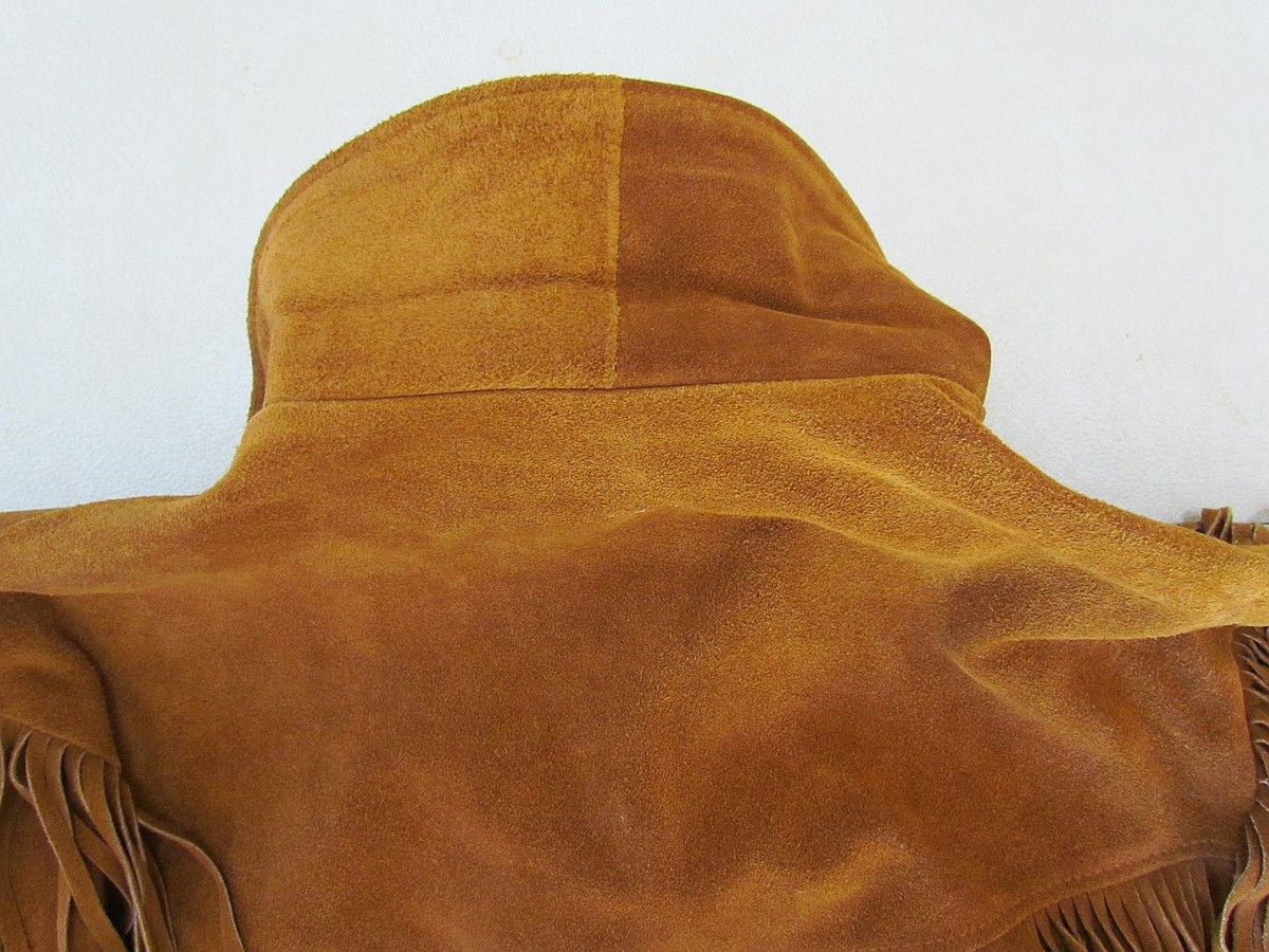 VTG 70s Schott Western Roughout Suede Leather Fringe Jacket VTG 70s Schott Western Roughout Suede Leather Fringe Jacket