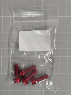 Wolf Tooth für Flaschenhalter Rot M5 x 15 mm 4 stück Schrauben (2 /stück)