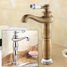 Rubinetto lavabo antico ottone retrò rubinetto bagno lavabo miscelatore