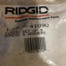 Ridgid 41090 PKG of 5 Screws w/ Washers For Tristand Chain Vises 