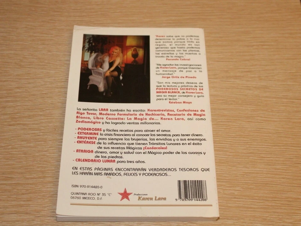 Poderosos Secretos De Magia Blanca by Karen Lara 1994 Paperback Enlaces Amarres - Image 2 of 4