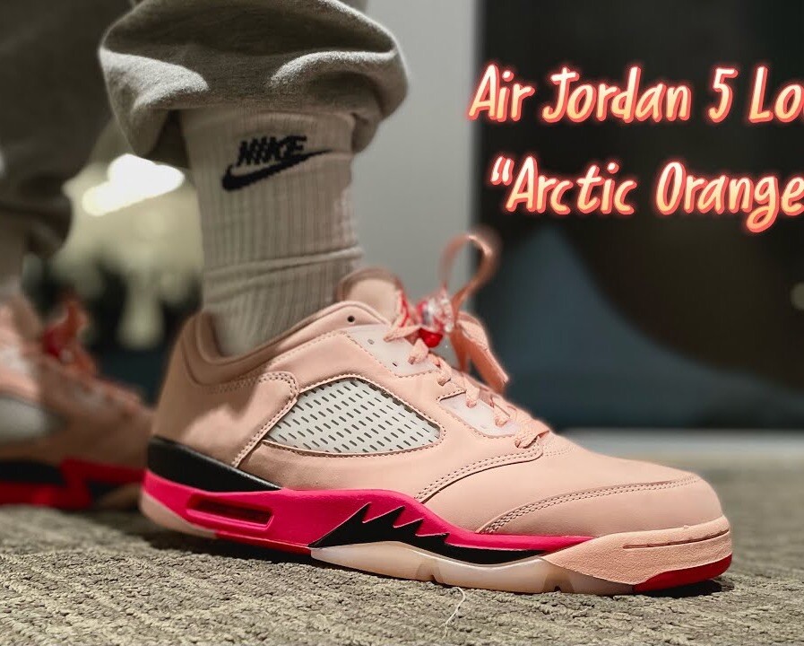 国内発送 NIKE WMNS AIR JORDAN 5 RETRO LOW ARCTIC ORANGE Sneaker Politics