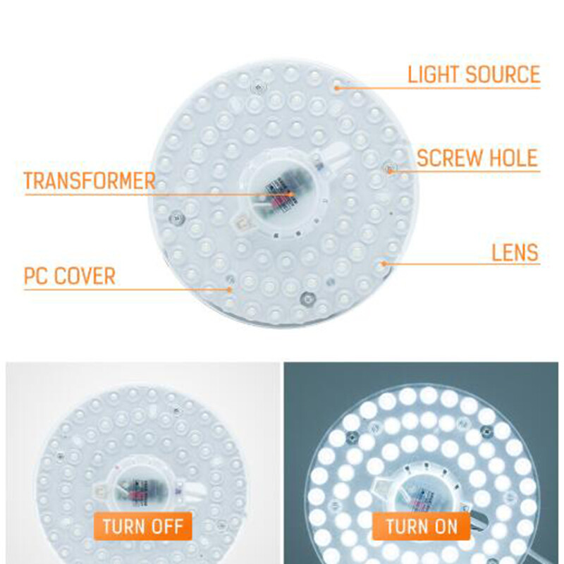 12W 18W 24W Round LED Module Downlight Ceiling Lamp Source Light Pa*3c ...