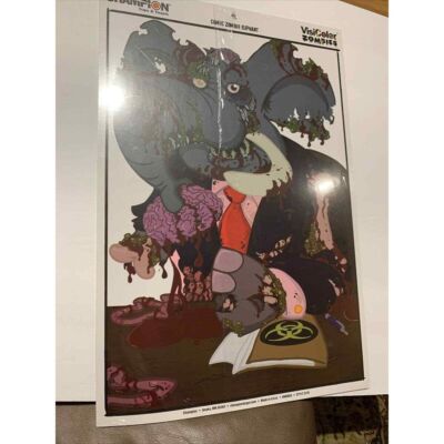 TARGETS SHOOT Champion VISICOLOR Zombie ''Slasher Tusks'' 10 Pack 18''x12'' CLG-E