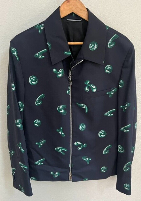 Dior x Kenny Scharf Jacket 'Deep Blue' - Size 52 (Large) | eBay Dior x Kenny Scharf Jacket 'Deep Blue' - Size 52 (Large) | eBay