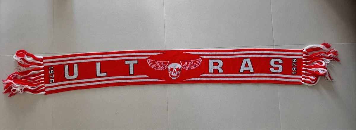Écharpe Ultra Fano Années 90 – Bianco Granata – Rare – Made In Italy