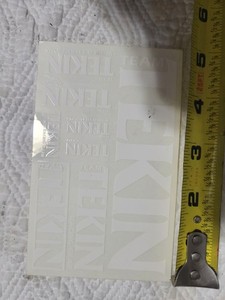  Vintage Tekin Decal Sheet