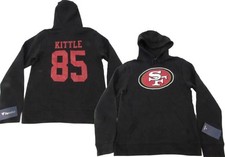 New George Kittle 85 San Francisco 49ers Mens Size S-L-XL Black Hoodie