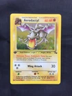 Pokemon Cards: 1st Edition Fossil Rare Holo: Aerodactyl 1/62