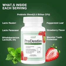 ProDentim Probiotics For Healthy Teeth And Gums - 30 Soft Tablets 2 Bottle