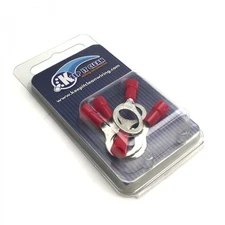 Ring Tongues Terminal Connector Red 3/8" Johnny Law Motors KICRINGR3XBP hot rod