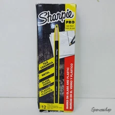 *Imperfect Box* Sharpie 02089 12 Pro Black Peel Off China Marker Grease Pencil