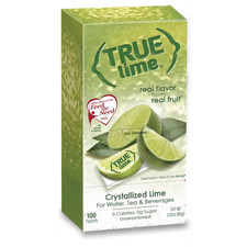 100 Packets True Lime Sugar Free, On-The-Go, Caffeine Free Powdered Drink Mix